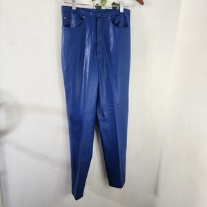 Vintage 80s Vinyl Leather Pants Creative Force By Audrey & Bob
